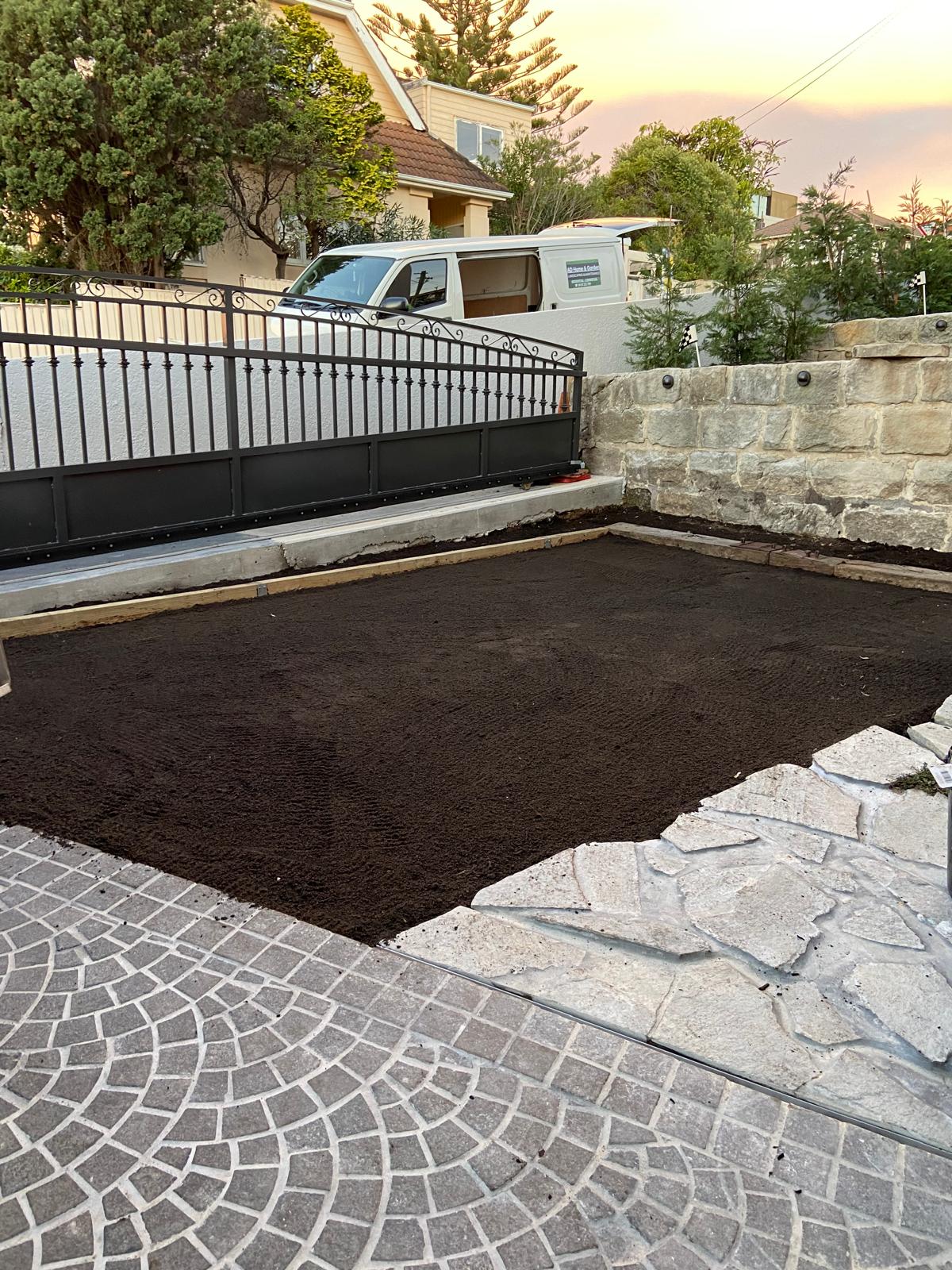 Before garden transformation