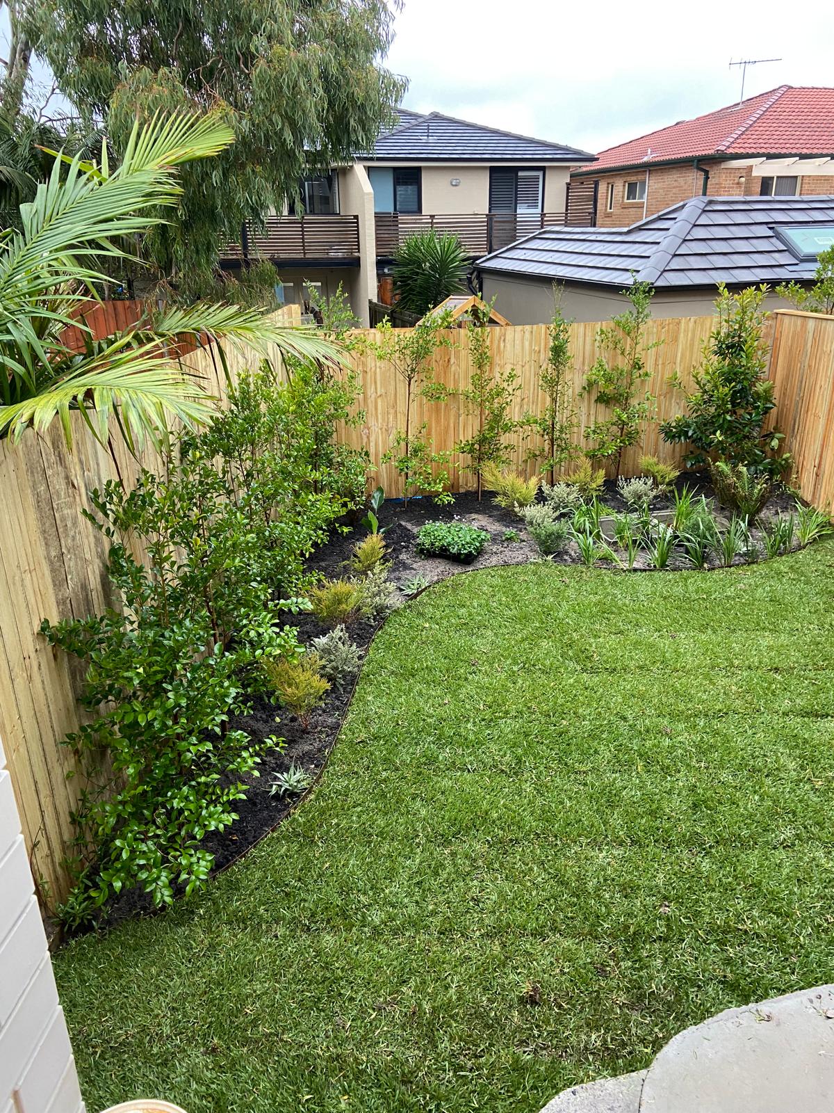 After hedge trimming